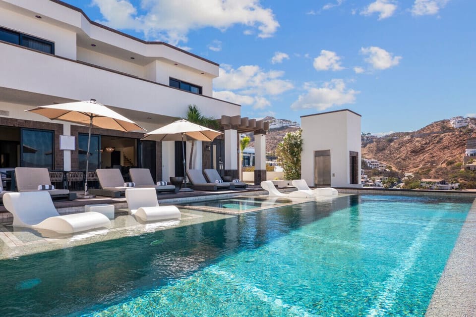 Lounging by the pool