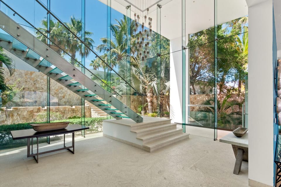 Stairs to the first bedroom level