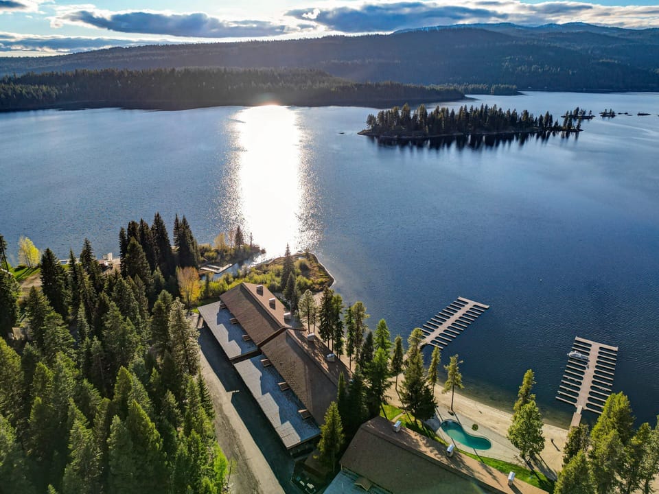 Arial view of the property