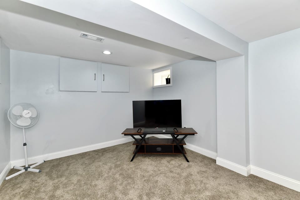 Extra Smart TV located in the basement.