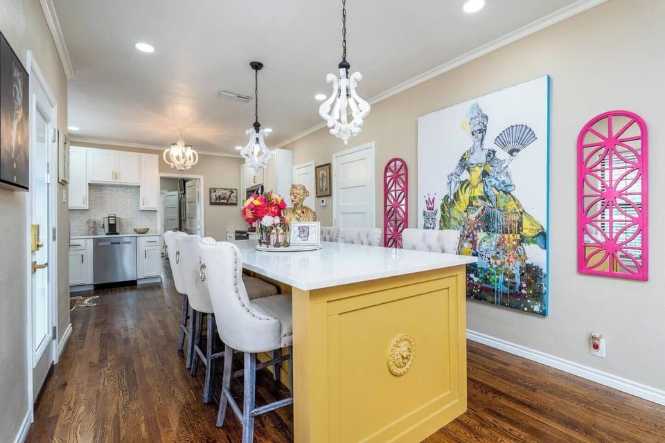 Exquisite dining room and kitchen with whimsical touches throughout!