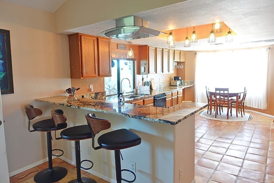 Our kitchen is an ideal place to gather with family or friends.