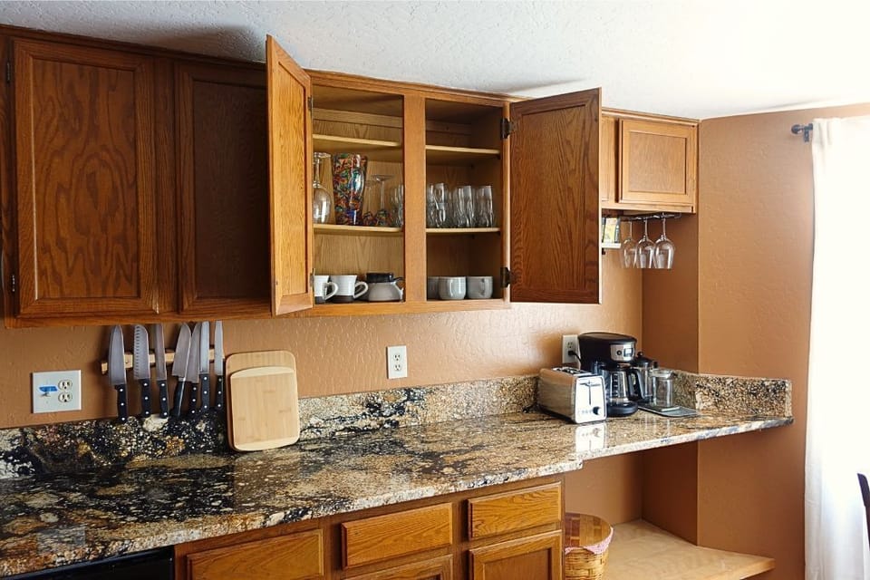 We encourage you to enjoy our well stocked chef's kitchen.