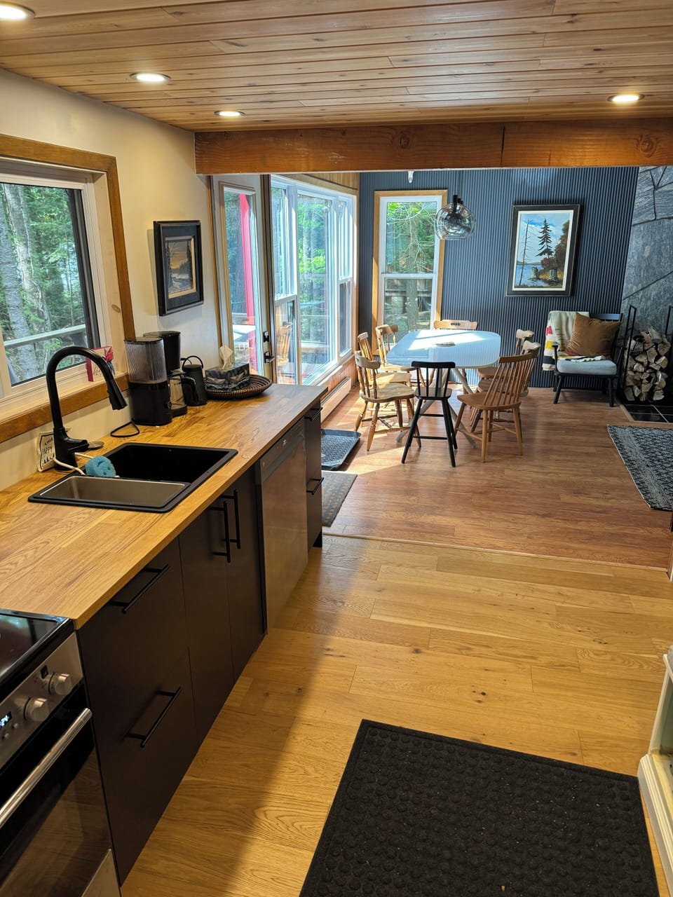 Open concept kitchen and dining room