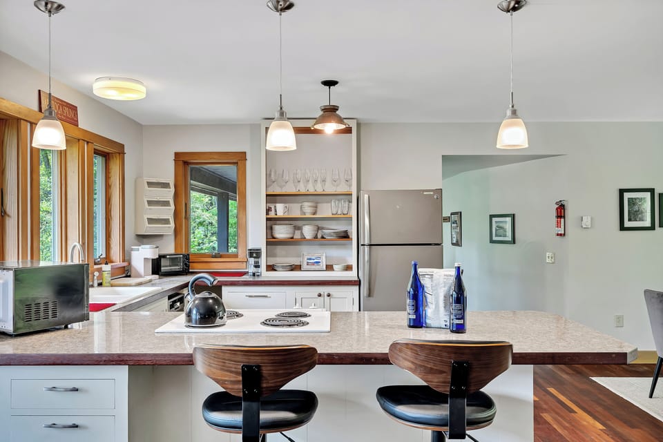 Modern Kitchen with Nespresso coffee maker, Nespresso pods