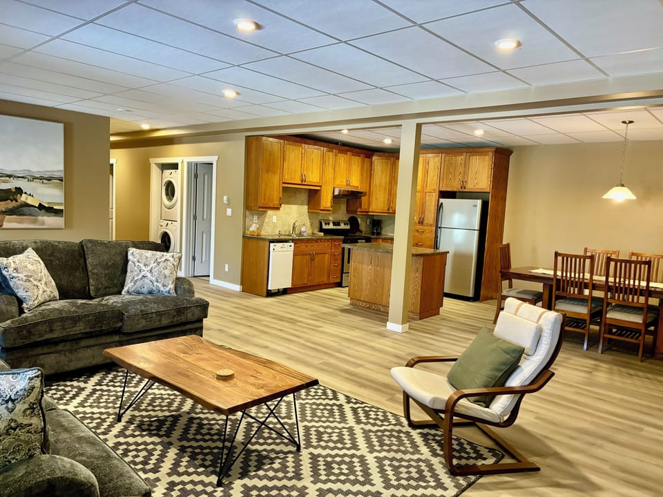 Alternate view of the ground-level living area.