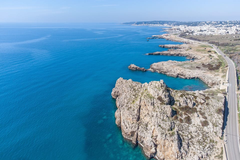 Split mountain in the nearby Santa Maria al Bagno