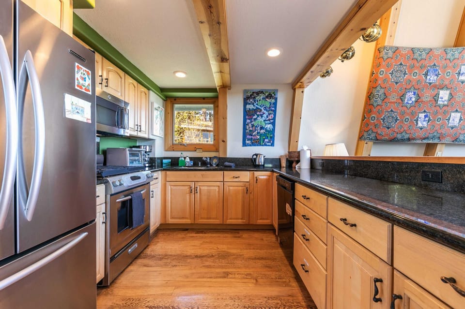 Prepare home-cooked meals in the fully equipped kitchen.