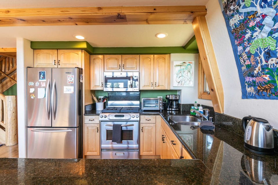 Prepare home-cooked meals in the fully equipped kitchen.
