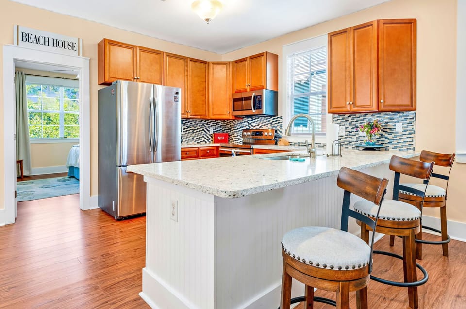 Fully stocked kitchen