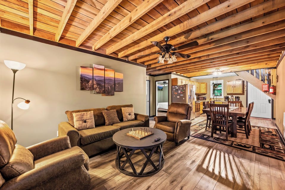 Cozy living area of Howl's Hollow