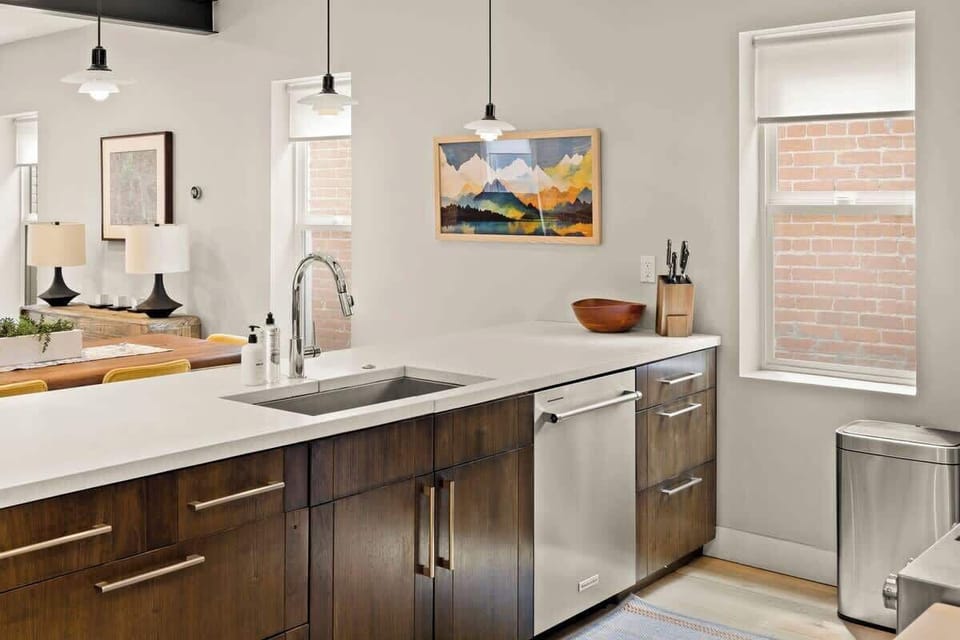 Modern, open-concept kitchen