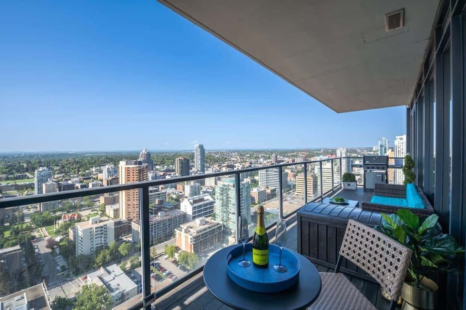 Massive Balcony with Mountain, City and Fireworks Views.