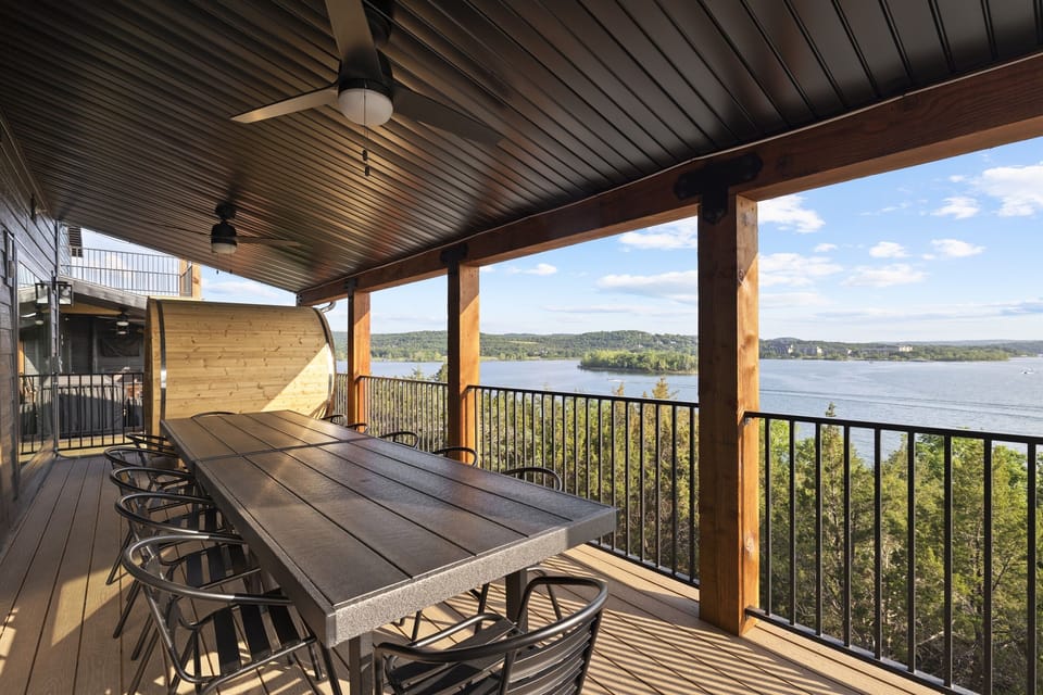 PGA Clubhouse - Main Level: Outdoor dining table on deck