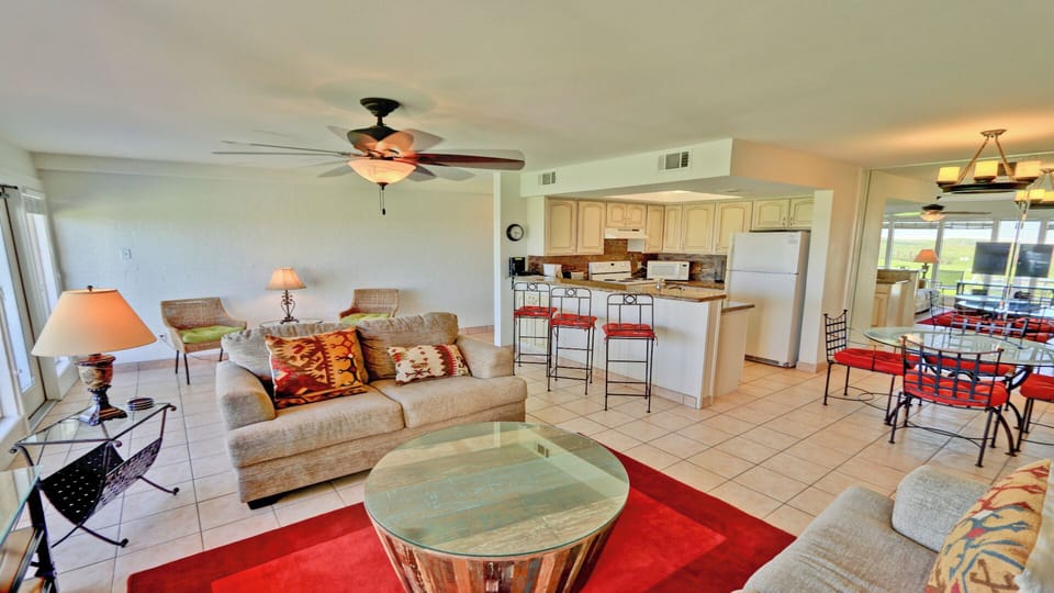 Living room kitchen view