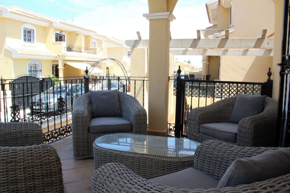 Curl up in lush chairs on the terrace