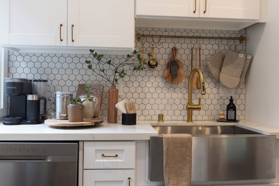 This kitchen is so inviting while you cook a meal & share memorable conversation