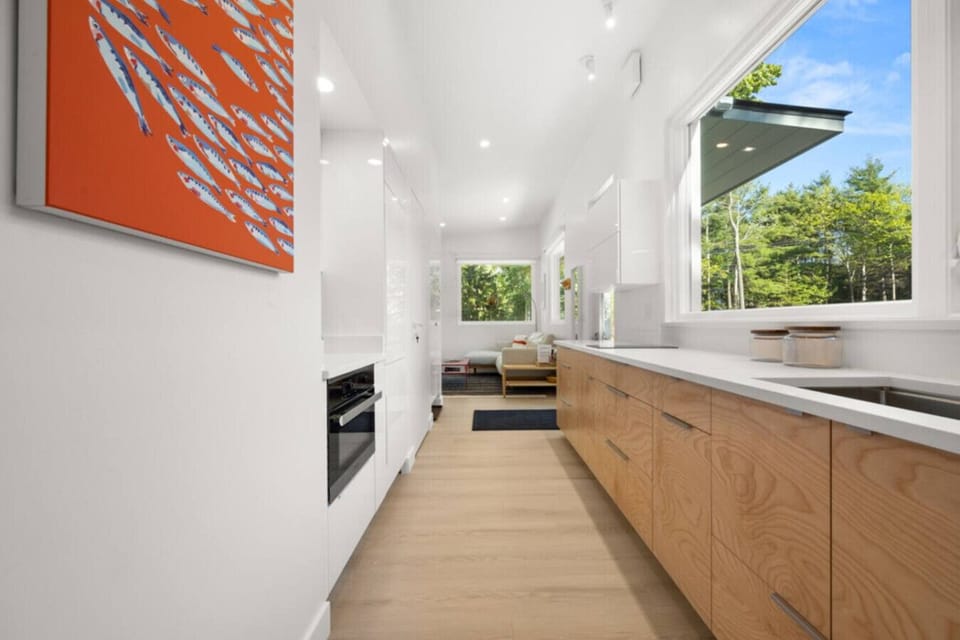 Galley Kitchen into Living Room.
