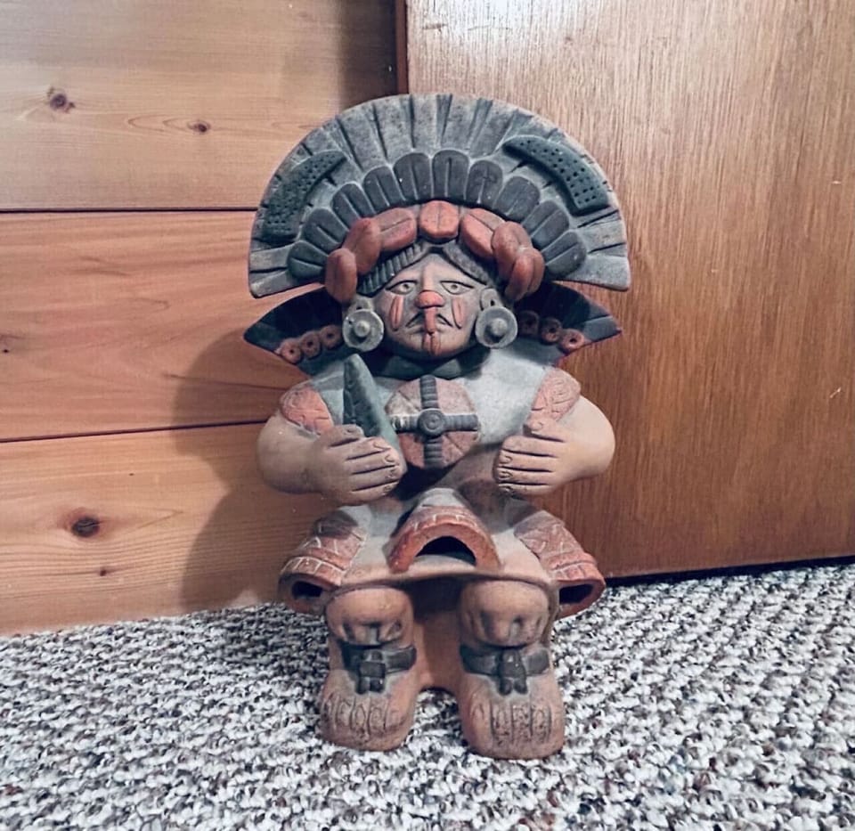 Native American art throughout the cabin