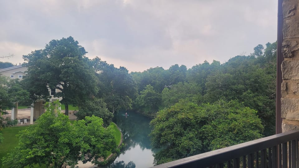 View from the private balcony. 