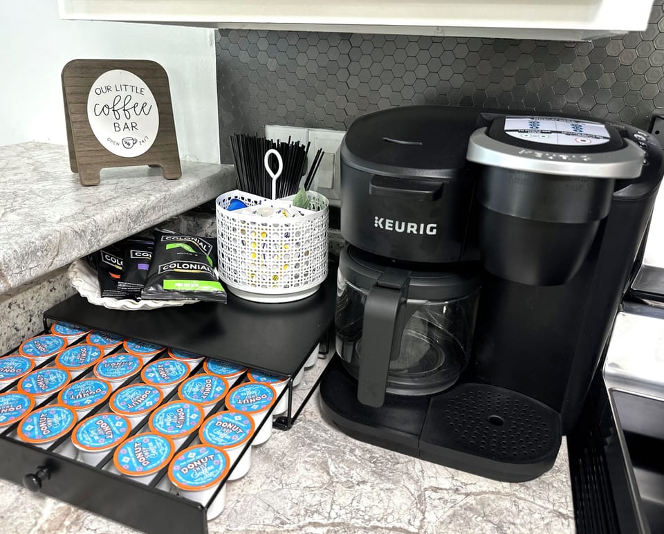 “It’s a Brew-tiful day, enjoy our Keurig Coffee Station!”