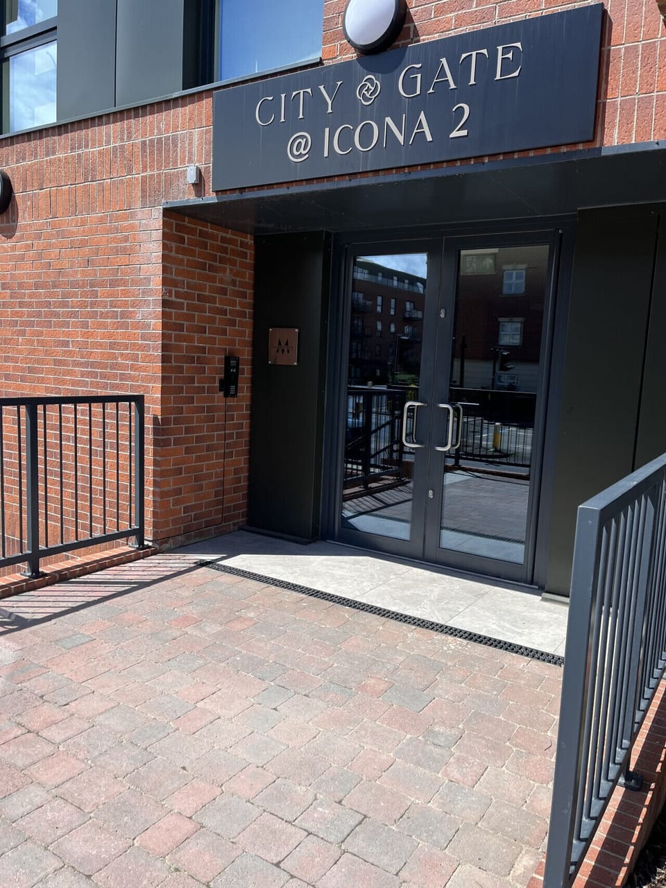 Main entrance to the building