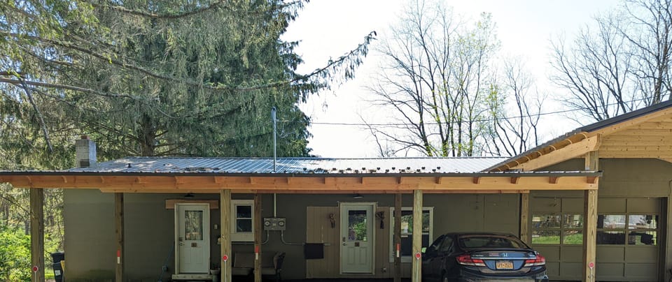 You're home away from home! Covered parking is a plus in winter/rainy weather.