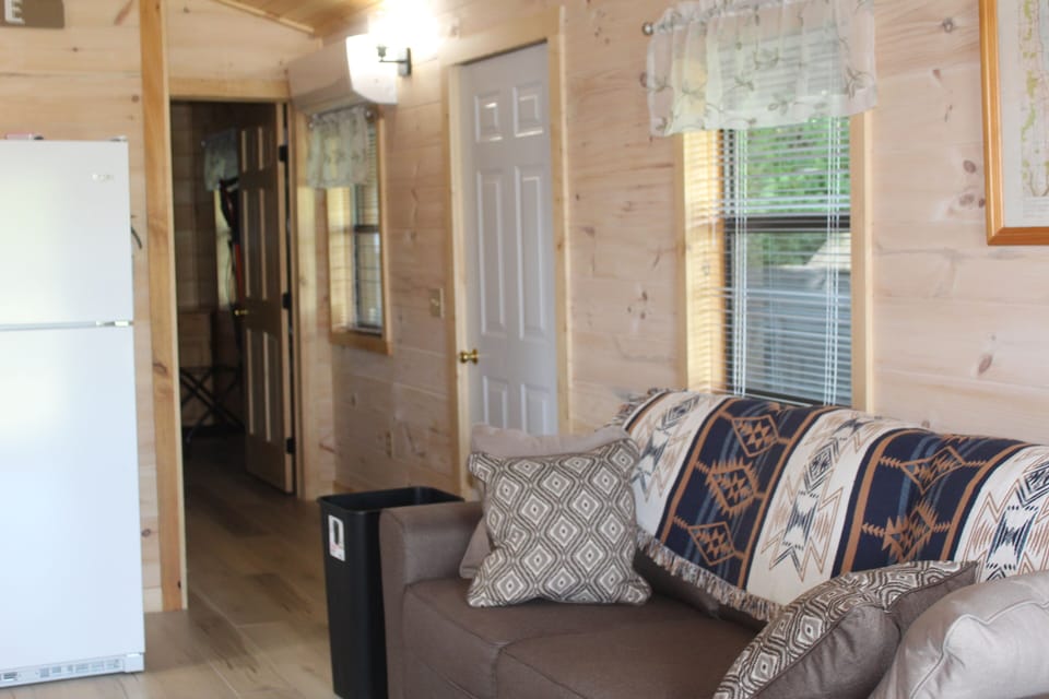 Hallway to bedroom and bathroom.