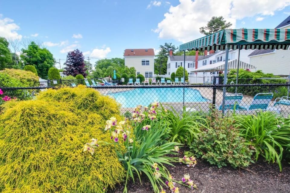 Heated pool outside your door 