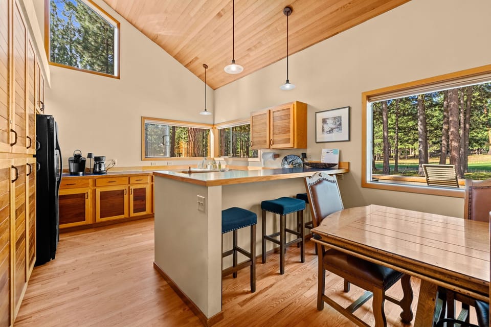 Bar Seating, Roomy Vaulted Kitchen 