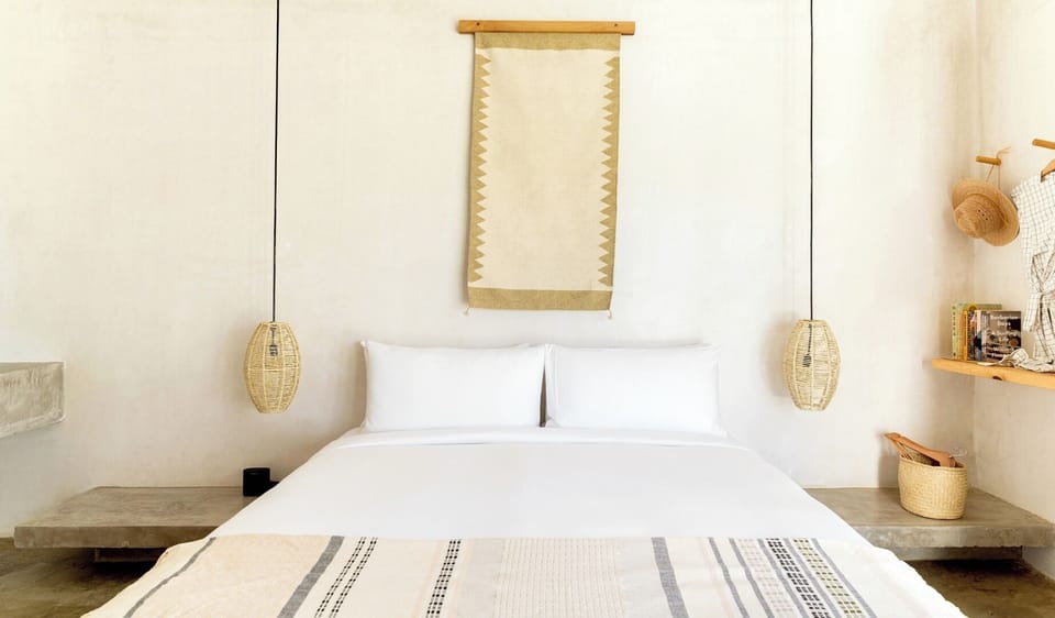 Drift into deep sleep in crisp, hotel-style bedding.