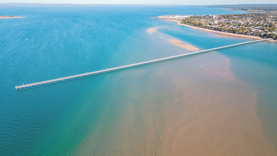 The infamous local landmark, the Urangan Pier