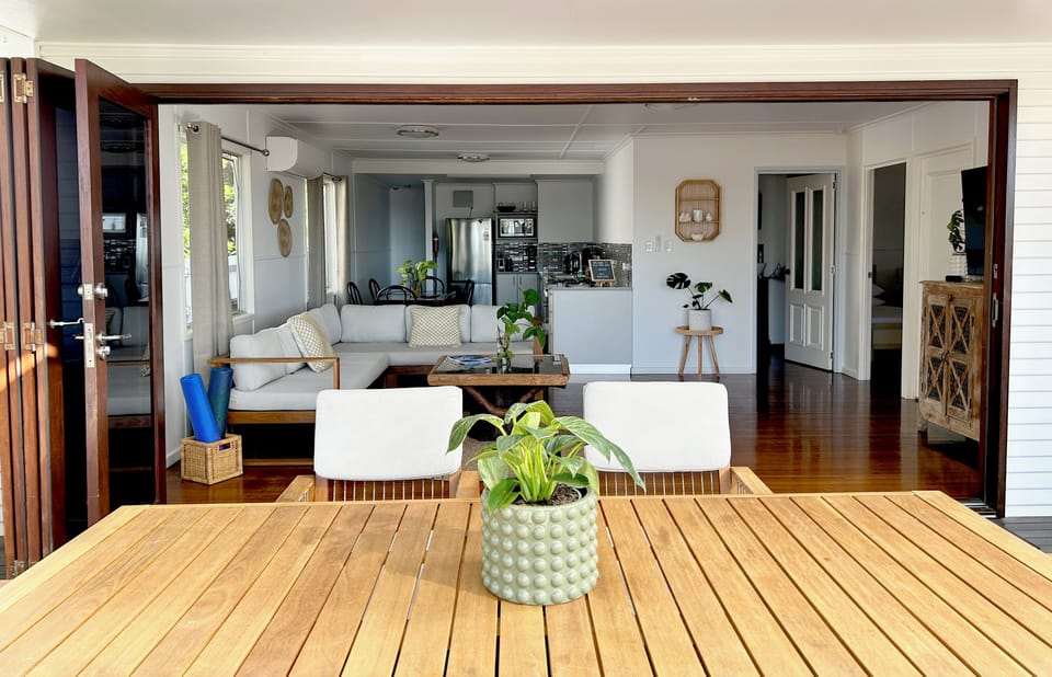 Outside looking in to the villa's living space. (2)