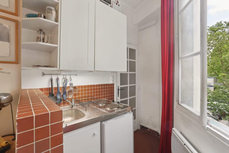 The open-plan living, kitchen and dining area