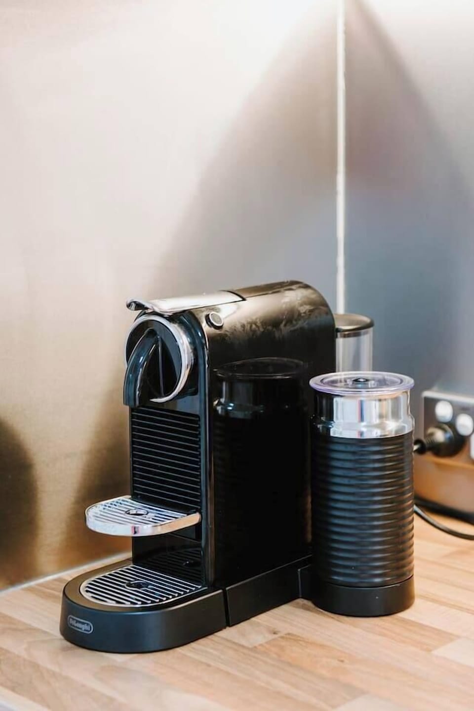 A coffee pod machine is perfect for slow mornings at home.
