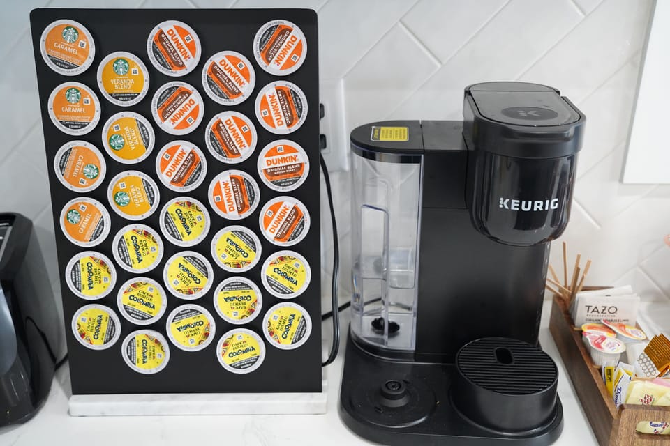 Complimentary coffee and tea