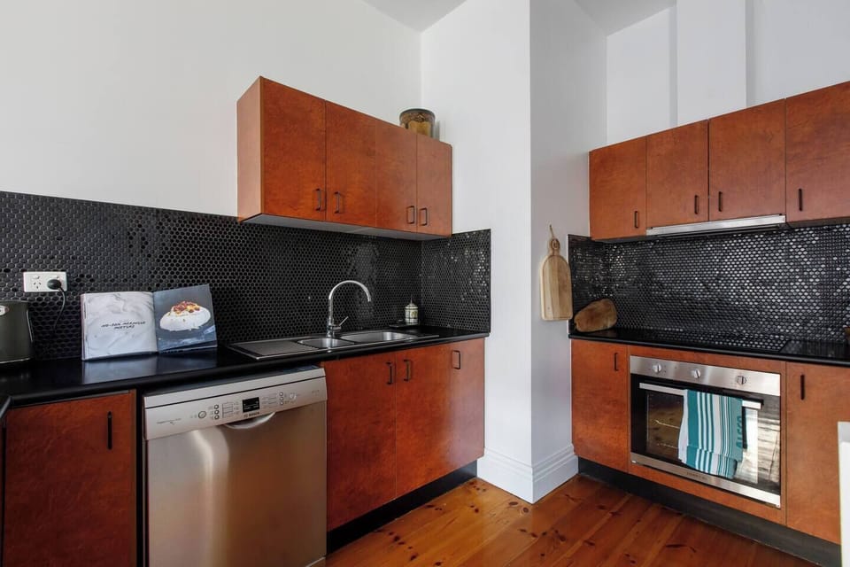 The kitchen comes well equipped for your holiday catering, but you’ll find endless eateries close by.
