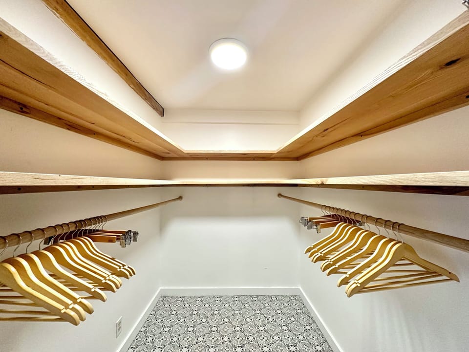 Primary walk-in closet