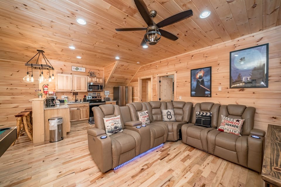 Living area in basement