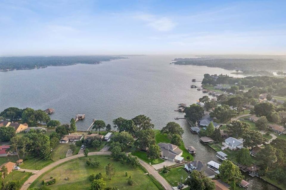 Aerial view of our home