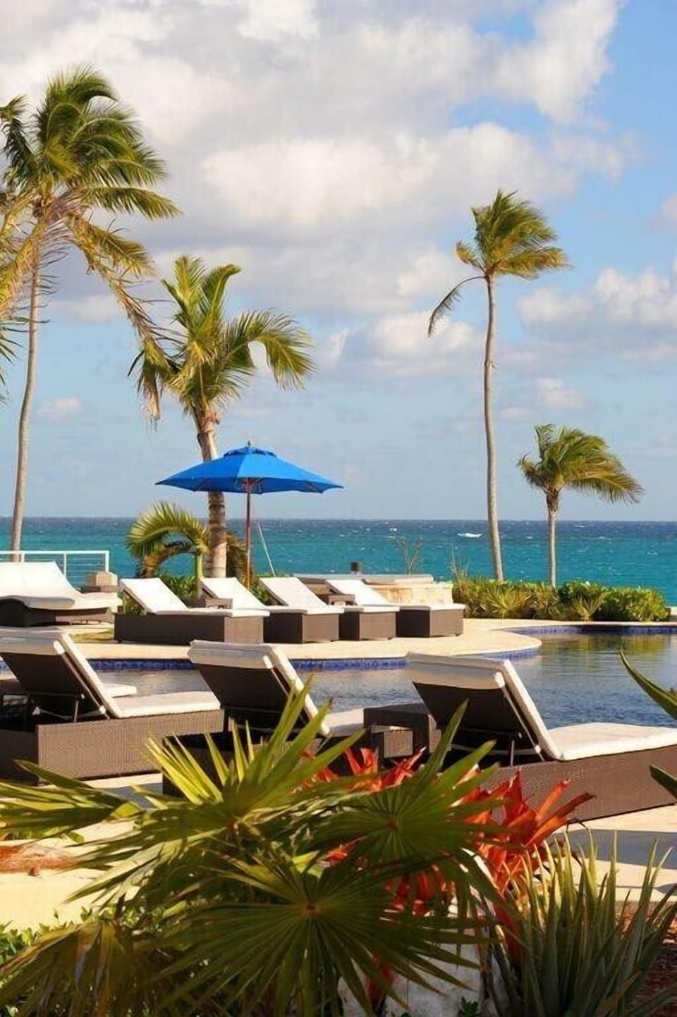 Sky Beach Club's beachfront pool