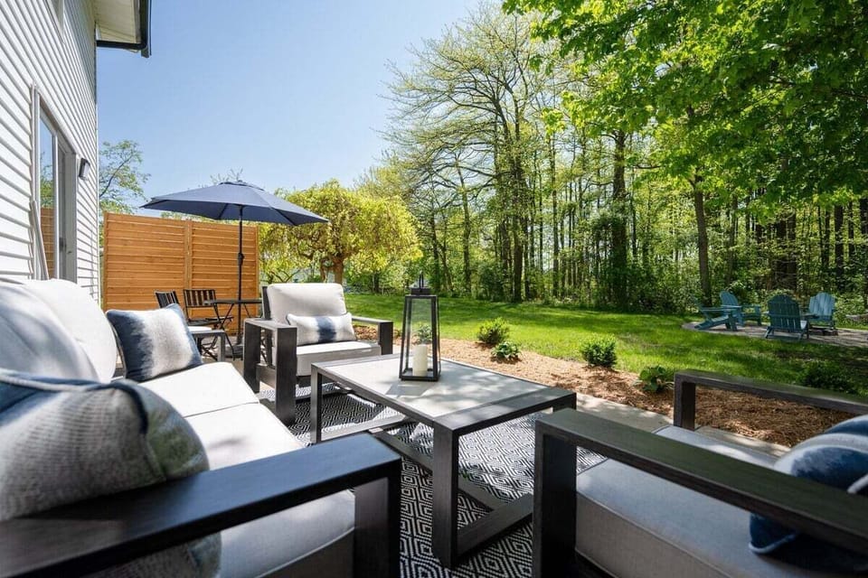 Back Deck with Outdoor seating