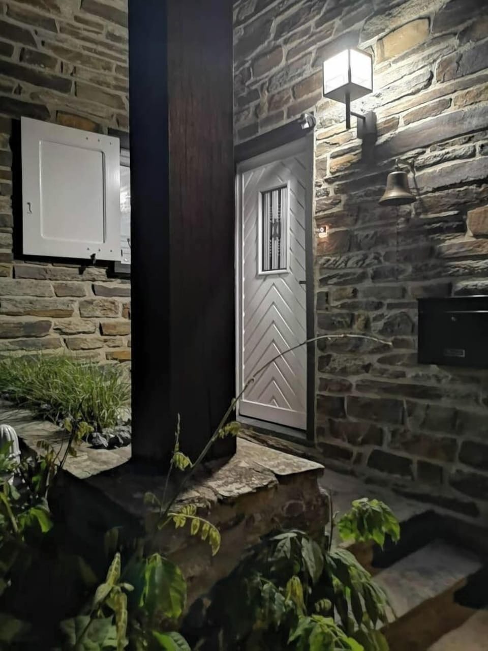 Main entrance door with key code