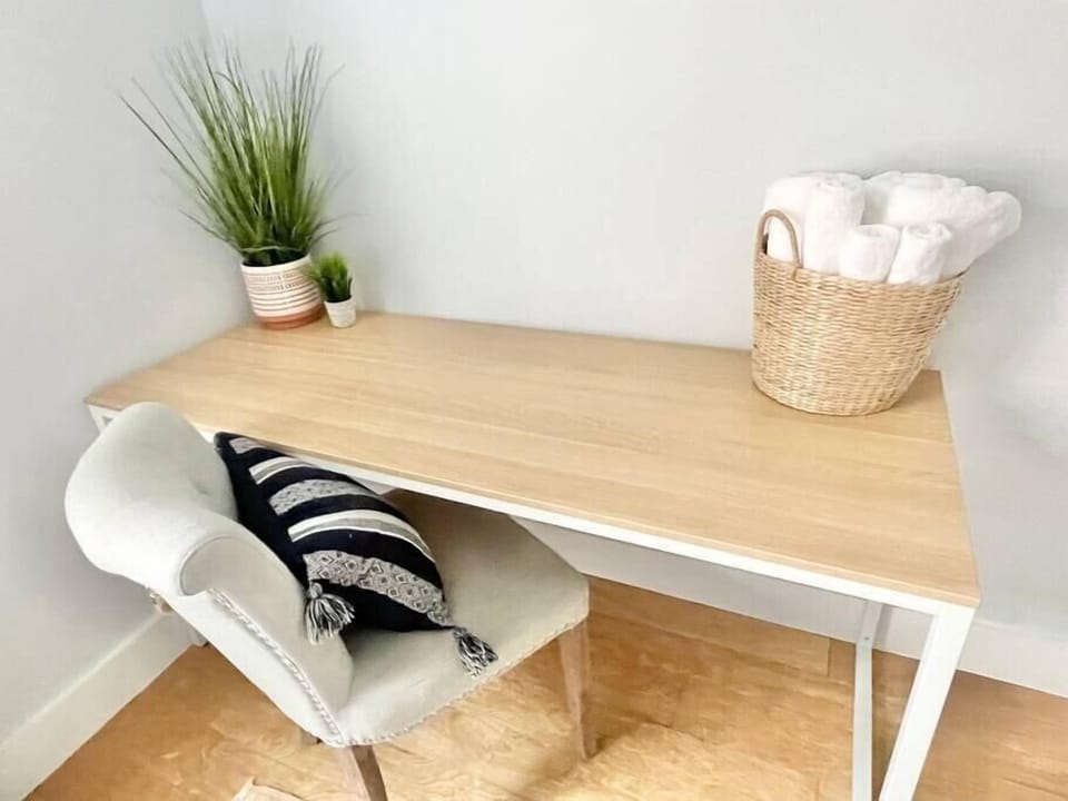 If you HAVE to work, then okay, here is a desk:)