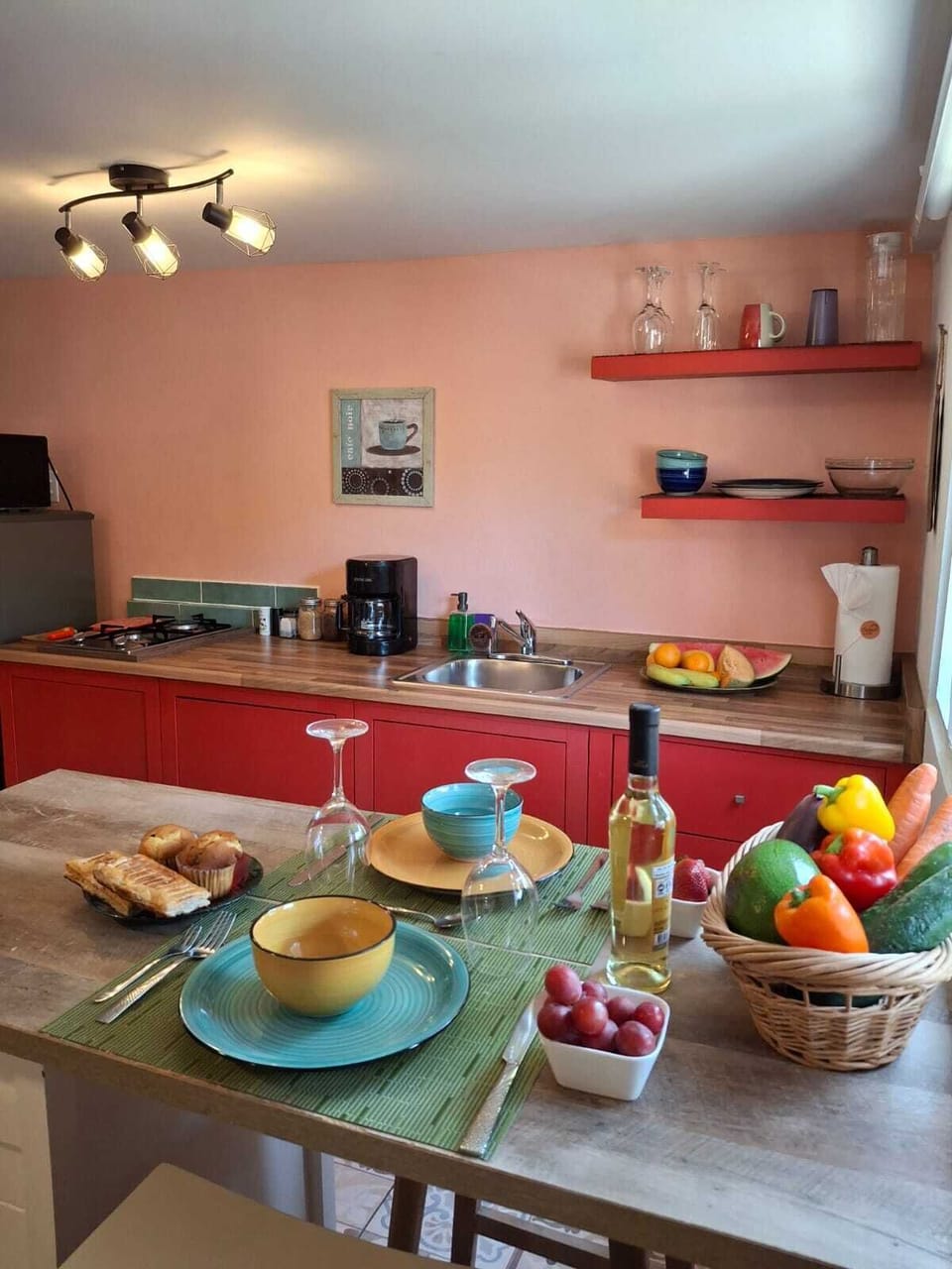 Dining area ideal for sharing