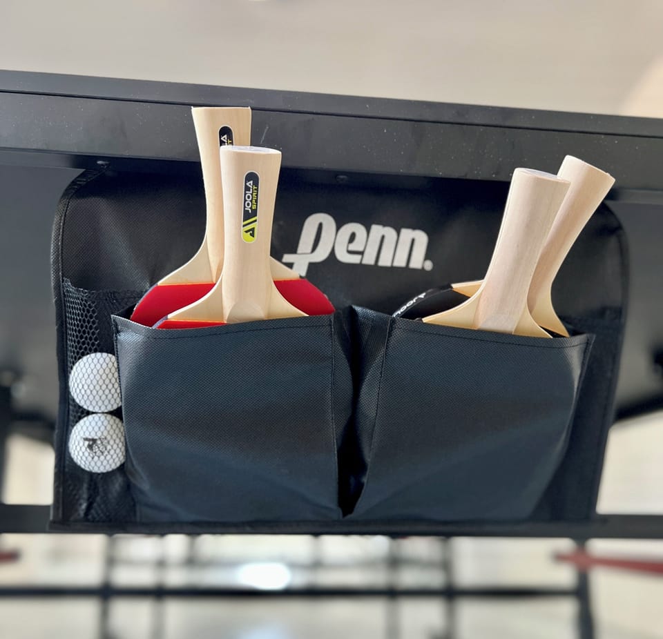 Ping pong equipment. 