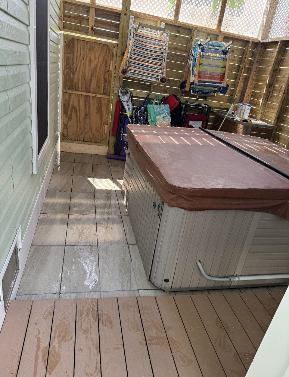 Hot Tub & Beach Stuff including chairs, toys & fishing poles