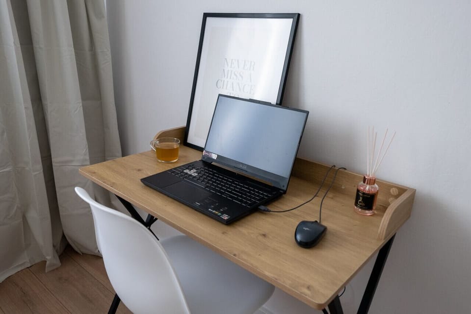 Dedicated Home Office Area | Book Now with RENTUJEMY