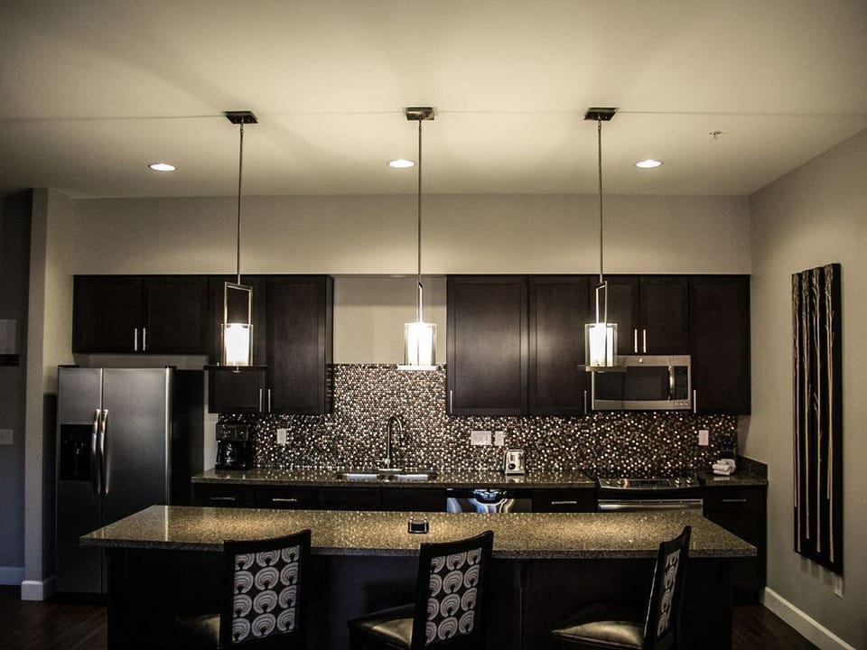 A large stocked kitchen
