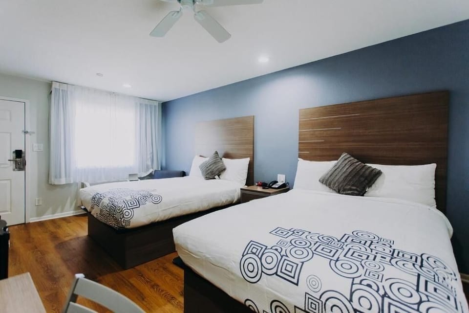2 Queen size beds